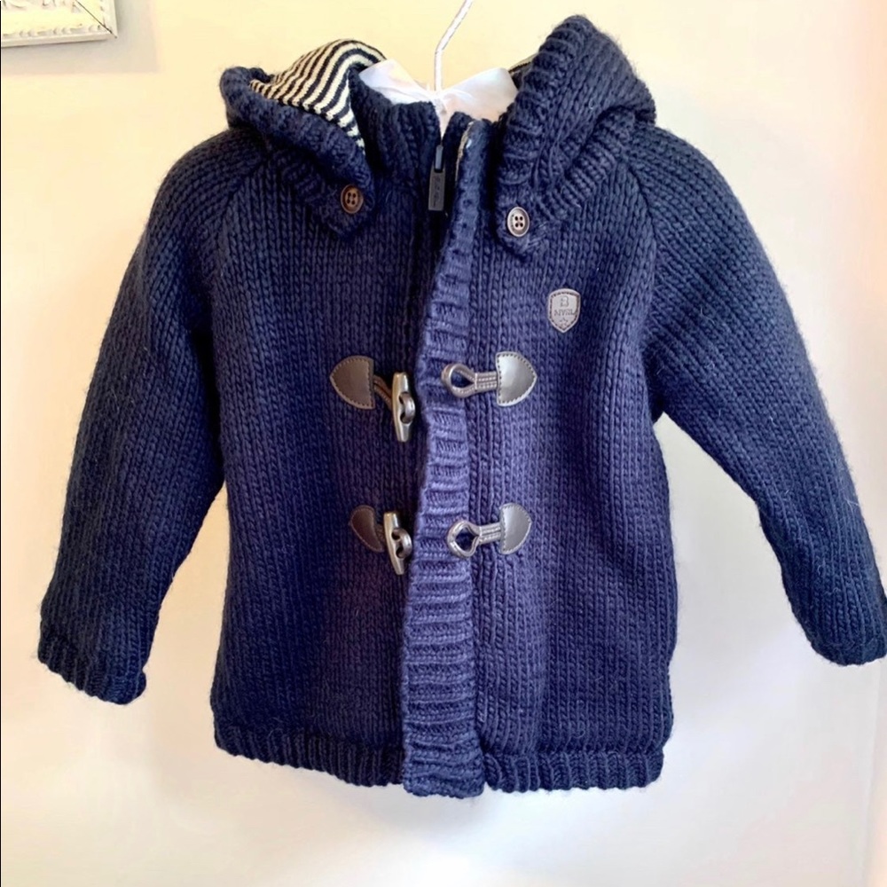 NWT Mayoral Navy Sweater Coat 12 months